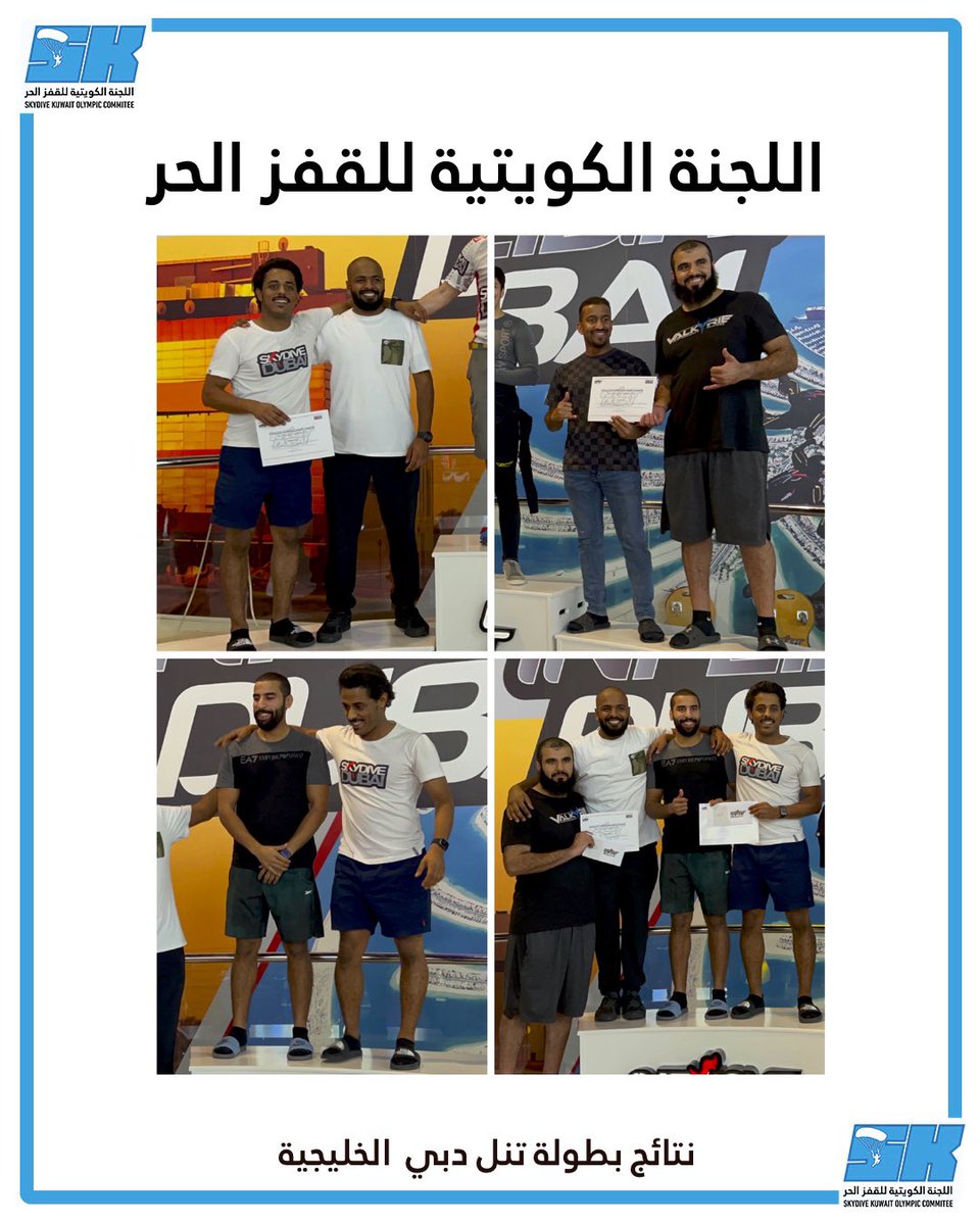skydive_kuwait's tweet photo. المركز الاول في FS 2 Way
ناصر الناصر و عبداللطيف الخضر

المركز الثالث في FS 2 Way
عبدالرحمن الهاشم و فواز الدعي

المركز الثالث في VFS 2 Way
ناصر الناصر و فواز الدعي

المركز الثاني في Dynamics 2 Way
عبدالرحمن الهاشم و خليفه المضحي https://t.co/TnJH7Zf55Z