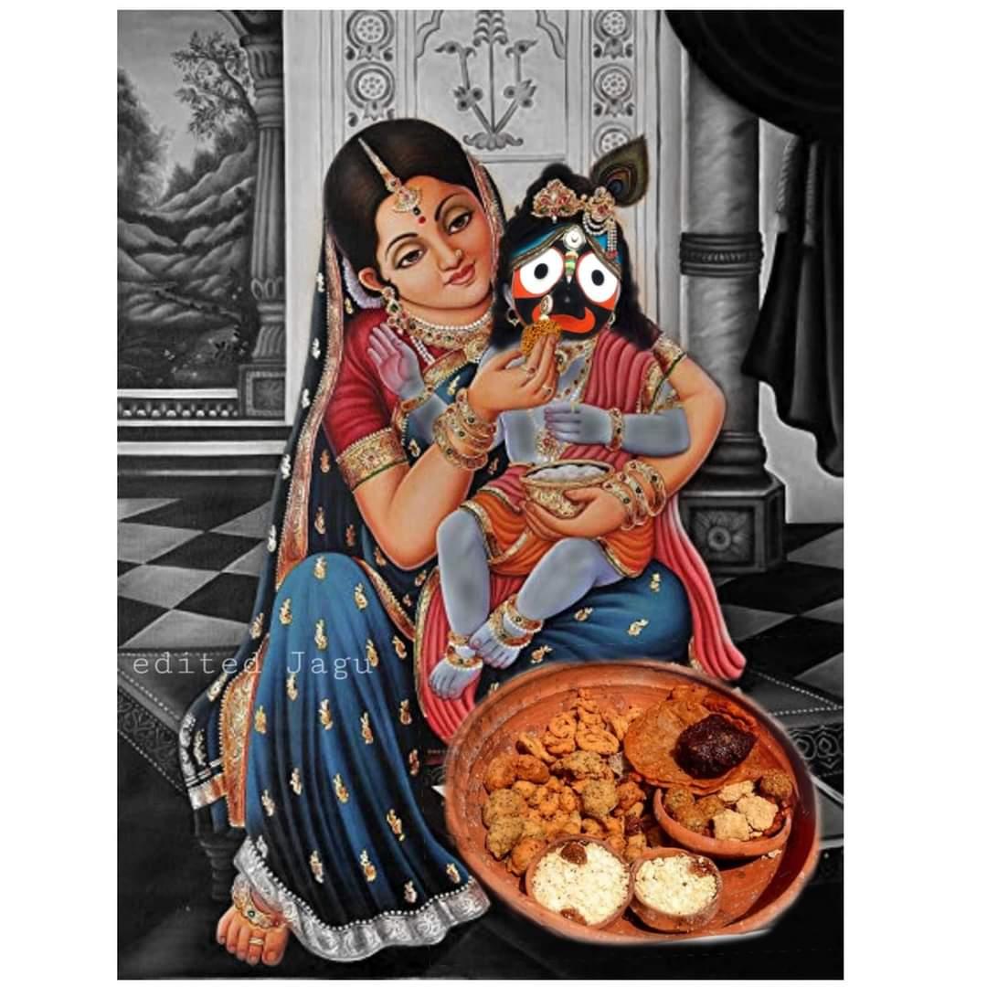 Papumishra4u's tweet photo. #ପହିଲିଭୋଗ
ପୌରାଣିକ କିମ୍ବଦନ୍ତୀ ଅନୁଯାୟୀ ଦ୍ଵାପର ଯୁଗରେ ମା’ ଯଶୋଦାଙ୍କ ପୁତ୍ର ବାତ୍ସଲ୍ୟ ତଥା ପୁତ୍ର ସ୍ନେହର ପ୍ରମାଣ ସ୍ୱରୂପ ରକ୍ମିଣୀ (ଲକ୍ଷ୍ମୀ) ପିତୃ ଗୃହକୁ ଗମନ ହେତୁ ମାତାଙ୍କର ପୁତ୍ର ସେବା ରୂପକ ‘ପହିଲି ଭୋଗ’ର ସୃଷ୍ଟି ହୋଇଛି । ଜନଶ୍ରୁତି ��ନୁଯାୟୀ, ଏହି କେତେଦିନ ଲକ୍ଷ୍ମୀ ତାଙ୍କ ସ୍ଥାନରୁ ଅନ୍ତର ହୋଇଯାଆନ୍ତି । https://t.co/ot51us9IC3