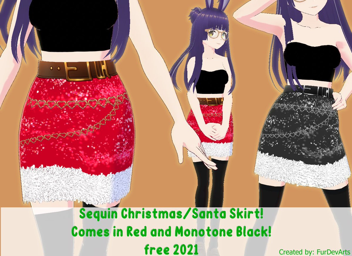 FurDevArts's tweet photo. VROID FREE! Sequin Christmas Skirt -- Vroid Stable | FurDevArts https://t.co/gvyBJNvftf #booth_pm  #free #vroid #vroidstudio #vroidstable #christmas #santa #sequin #texture https://t.co/vtQ2kjVSjH