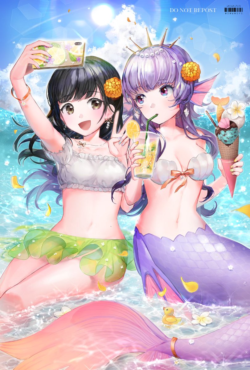 mugenup様のイラコン落選した作品ｼﾌﾞで400♡頂いていてちょっと報われた😭
pixiv.net/artworks/92527…