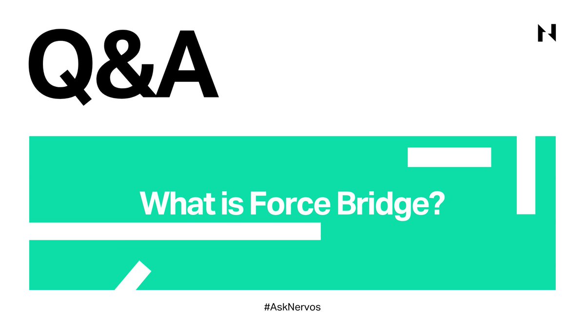 NervosNetwork's tweet photo. #AskNervos ✨

What is Force Bridge? 👇

#ForceBridge is a revolutionary open-source project that allows for the transfer of whitelisted tokens between #Ethereum and #Nervos and soon to be more. 🔥 #ETH #CKB

See how it works 👉 https://t.co/ABJ3YzkqTh 👀 https://t.co/2Xfnr3eTGp