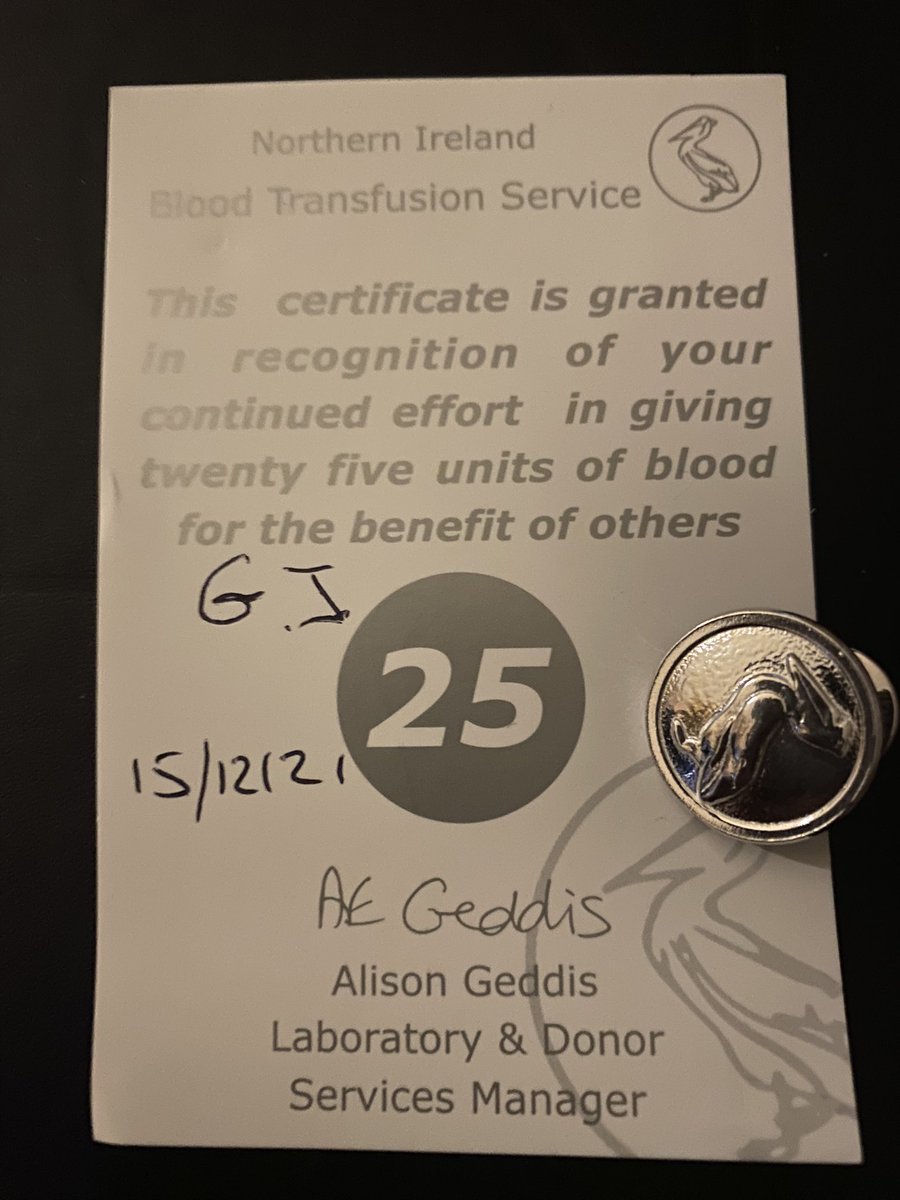 A different gift exchange last night #Giveblood <a href="/GiveBloodNI/">NI Blood Transfusion</a>