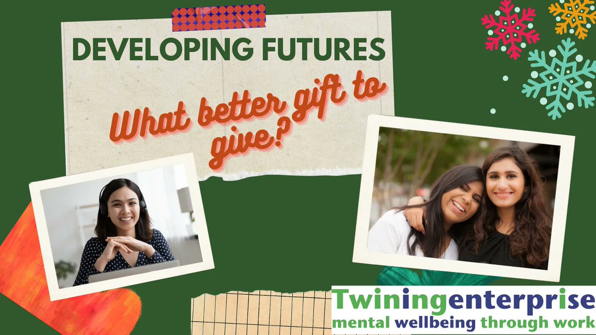 Twining_news's tweet image. Could you gift a brighter future to a young person living with #mentalhealth challenges? Our 2021 Christmas fundraiser directly supports new project #DevelopingFutures, a 10wk e-mentoring programme designed to help young people from #minority backgrounds buff.ly/3IkKmtA