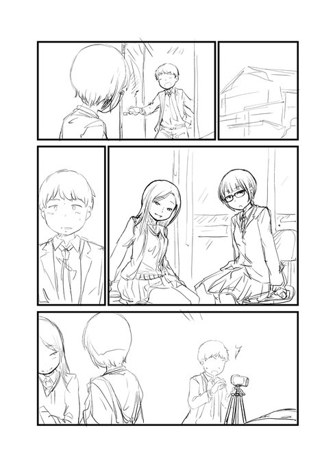 新作漫画で服を着てるのはココだけなので珍しくブレザー着せてる 