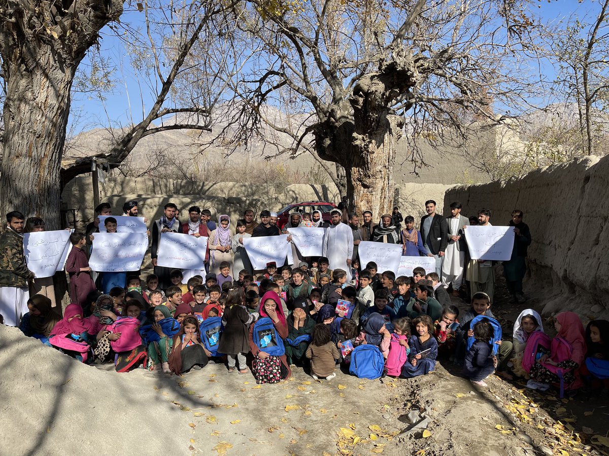 matiullahwesa's tweet photo. Kapisa, Tagab Dist Penpath campaigns for girls education. Girls’ schools should open as soon as possible and where there were no schools, new schools should be opened
#PenPathGirlsEduCampaign 
#PenPathKapisa https://t.co/p0MZJhIeOW