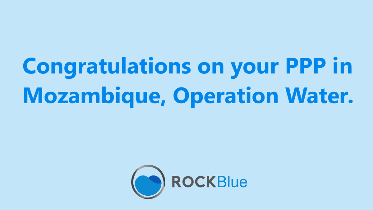 ROCKBlue_org's tweet photo. We are thrilled to congratulate our partner Operation Water (@water_operation) for officially launching their partnership with the Government of #Mozambique. We are committed to continuing to support their work of expanding access to #cleanwater across the country. https://t.co/m7VoeaHzjP
