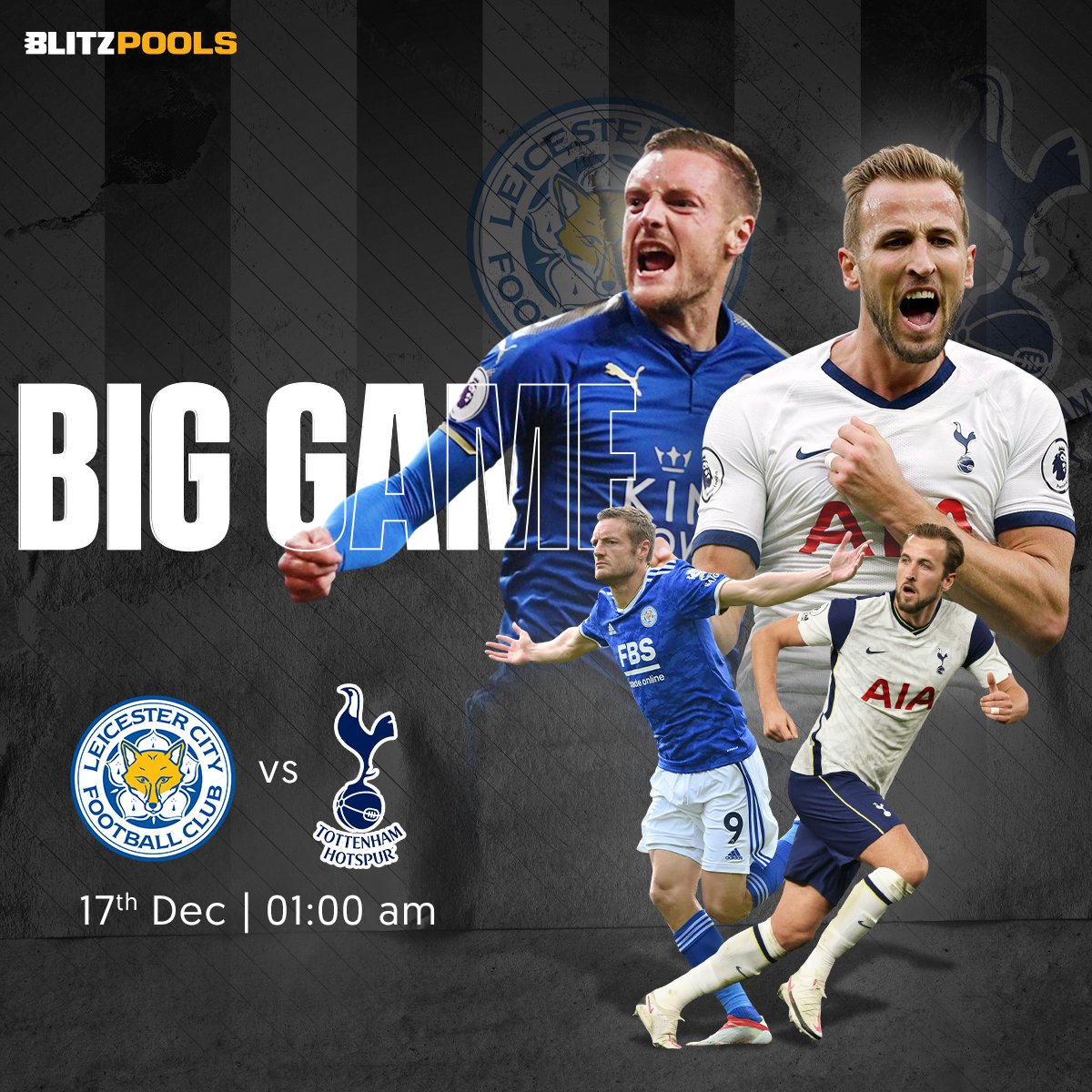BlitzpoolsIndia's tweet photo. @HKane against the high flyer @vardy7🥳

Who will be the game changer?

Download the app now! 
🔗 https://t.co/voSxlpnveM

#BLITZPOOLS #WinningWaliFeeling #fantasyfootball #Leicester #Spurs #football https://t.co/aMWM11mbkJ