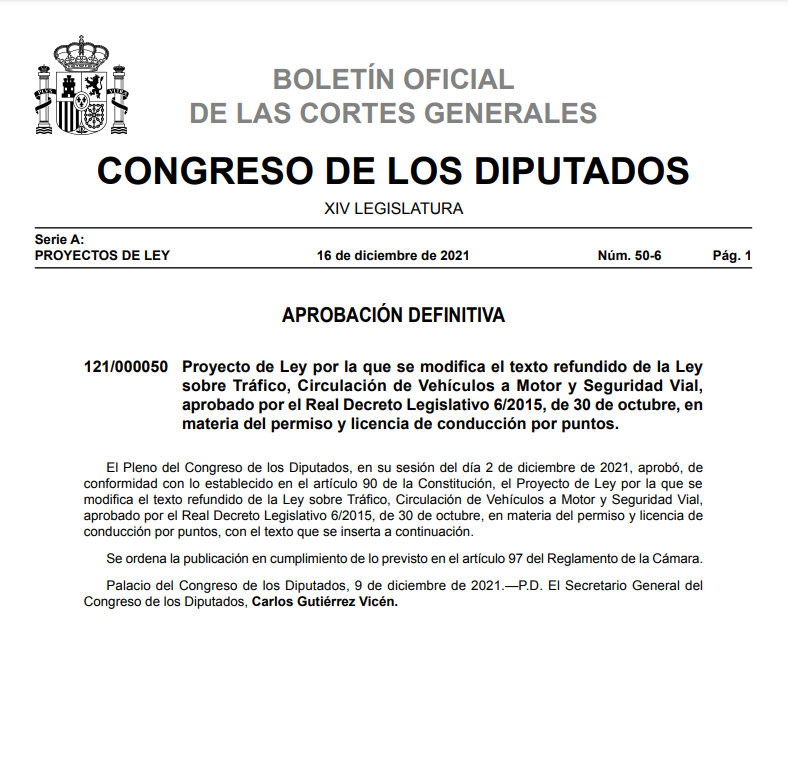 PADautoescuelas's tweet photo. 💬 Ya es oficial.

Hoy el 🏛️ Boletín Oficial de las Cortes ha publicado la📜aprobación definitiva del PDL por el que se modifica la Ley de Tráfico.

🙌 Juntos hemos conseguido que se reconozca la validez de la #educacióndigital como modelo formativo de calidad!

Gracias a todos🧡 https://t.co/VqCUte9Fr9
