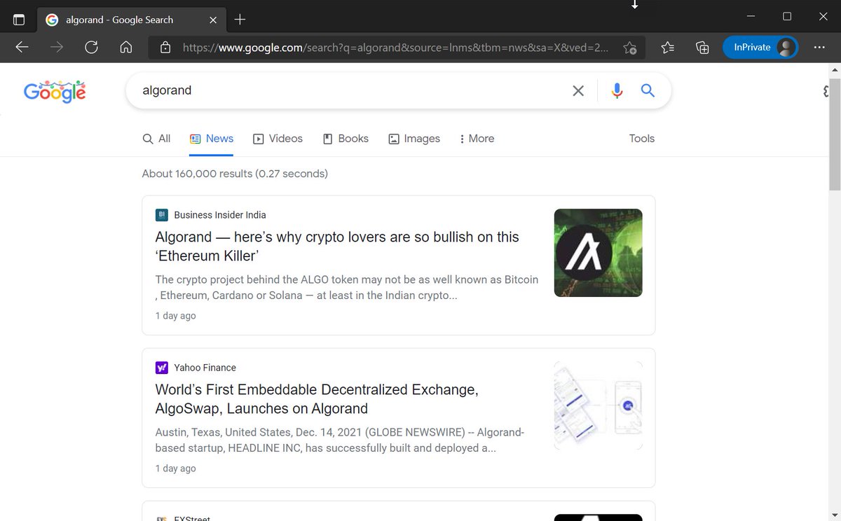 headline_crypto's tweet photo. Our latest AlgoSwap press release is one of the top trending Algorand articles on Google. #Algorand #AlgoSwap #HEADLINE https://t.co/XOpSz9pumc