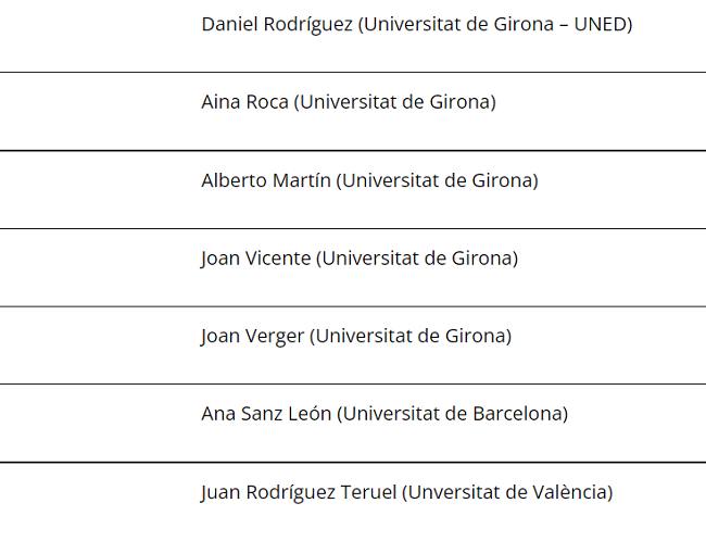 AECPA_'s tweet photo. 📢 El XVI Congreso de AECPA se celebrará del 7 al 9 de Septiembre de  2022 en la Universidad de Girona, con el lema LA CIENCIA POLÍTICA ANTE LOS NUEVOS RETOS GLOBALES. Este es el Comité de organización local: https://t.co/awmfccgl2s