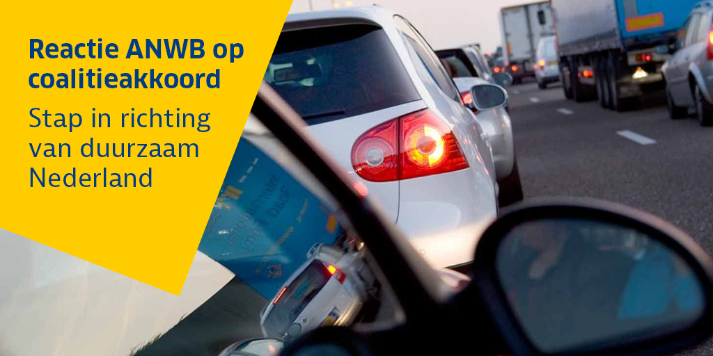 Het kabinet gaat voorbereidingen treffen voor de invoering van betalen naar gebruik om een bijdrage te leveren aan het halen van de klimaatdoelstellingen. Dat vindt de ANWB een goede ontwikkeling. bit.ly/3dUSOl0