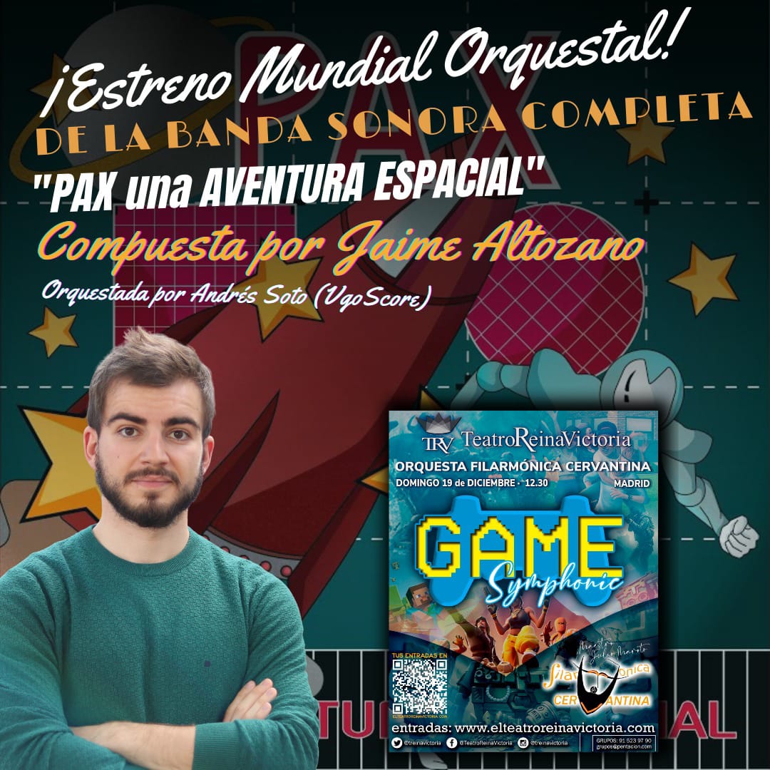 treinavictoria's tweet image. Este domingo tenemos en nuestro teatro #música de #videojuegos con la @OCervantina
#Madrid #gamers 
elteatroreinavictoria.com/obra-de-teatro…