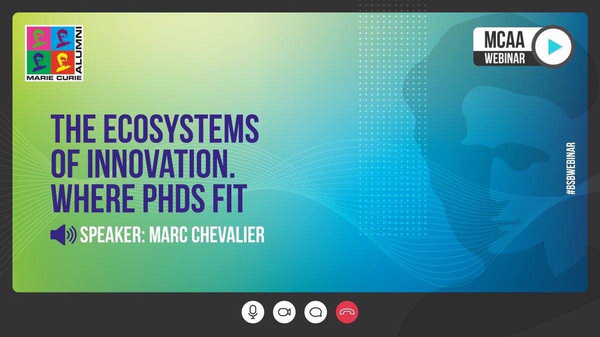 Mariecurie_alum's tweet photo. What are the steps involved on the journey from academic lab 🔬 to applications for society?
🚀 From basic research to start-up, @marcchevalier   PhD will guide you through the ecosystems of innovation in this #bsbwebinar.
📽️ Watch it here 👉 https://t.co/509Rk2cI6g https://t.co/7jISg7Uk7k