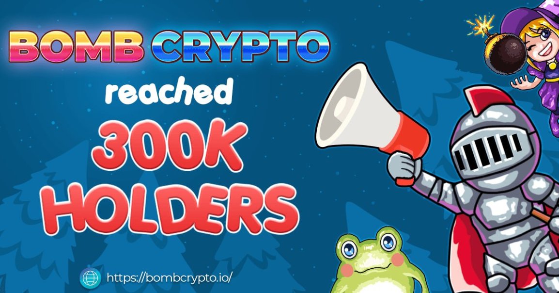 BombCryptoGame's tweet photo. 🥳THE BEST NEWS EVER🥳

BOMBCRYPTO HAS REACHED 300K HOLDERS.

❤️Thank you to everyone who has been with BombCrypto till we reached the milestone.
We know things have not been going well in the past and there are many things that make you unhappy. 
#bombcrypto #BCOIN #BSC #GameFi https://t.co/4jNrIlonPo