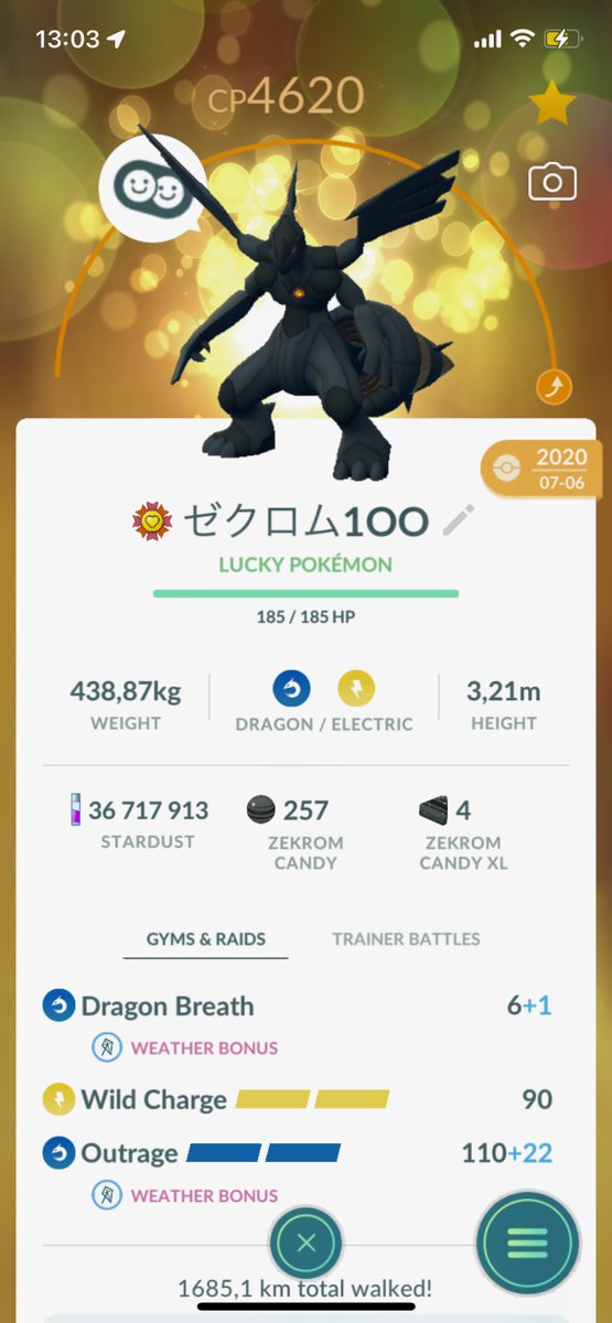 CoolCatHat1's tweet photo. 🥳 Maxed-out lev50 100% BB #Zekrom🪄 https://t.co/GTuwYt8lhG