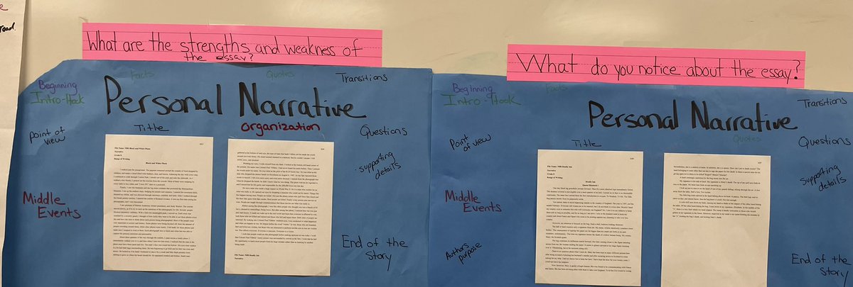 We are going to start the year off by reading a personal narrative by Frederick Douglass.  Let’s compare an autobiography with an essay. How are they different?