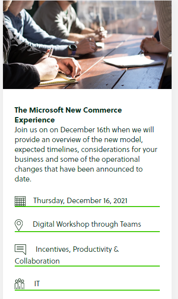 MWHDistribution's tweet photo. Need to get the lowdown on @Microsoft's New Commerce Experience? Join today's webinar at 2.15pm with @MWHDistribution's Rob Driver &amp; @Marchett1Guido for all you need to know.
https://t.co/dfuH3nzrCb https://t.co/P6piGzOs55