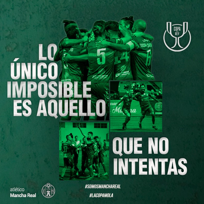 JSA_ManchaReal's tweet photo. Aúpa Atleti vamooos!!! ⚽💥💚
#LaCopaMola @atmanchareal https://t.co/FneSqP2Y6P