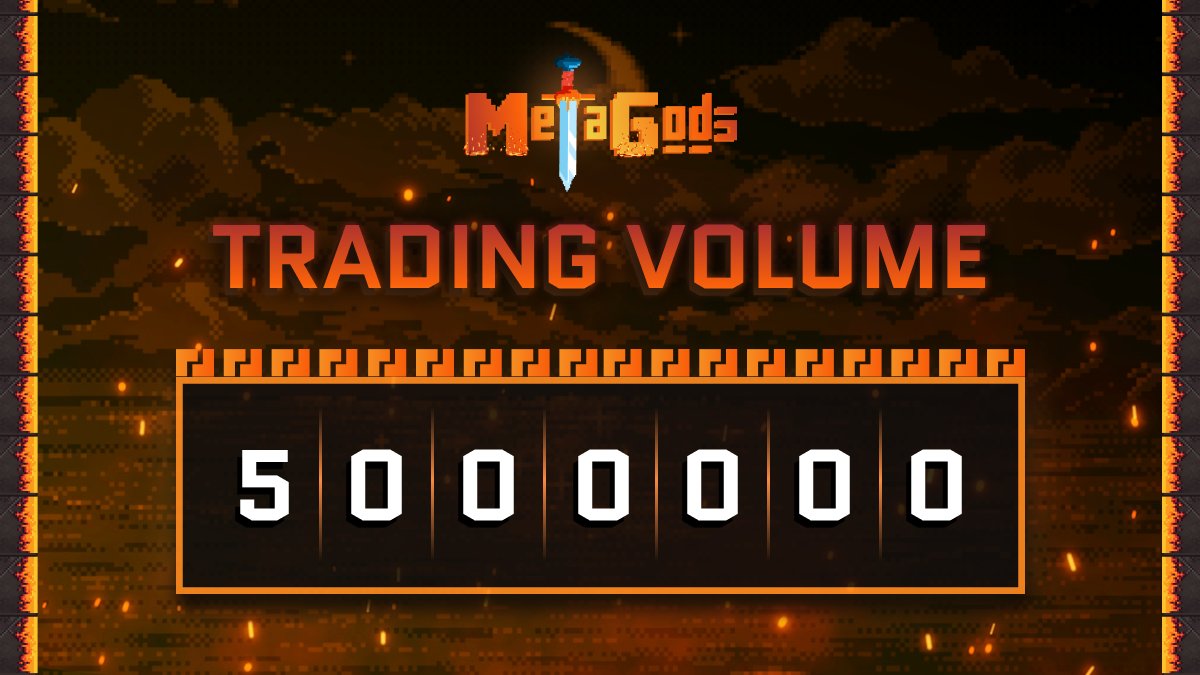 🚀🚀🚀🚀🚀

Trading volume is now OVER 5M 💪

We're approaching $MGOD-ly ⚡️ numbers with no signs of stopping 🎉