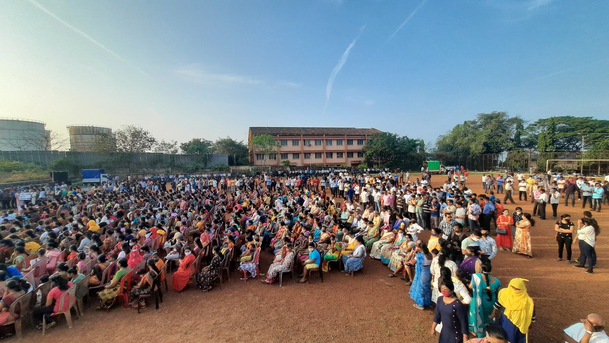 BJP4Murgao's tweet photo. Nished Sabha organised by @BJP4MURGAO in support of @milind_sagun_naik. Tremendous crowd gathered in favour promised support and showed unity. 
#bjp4murgao #bjp #bjp4goa https://t.co/2W2Lzi1Qan
