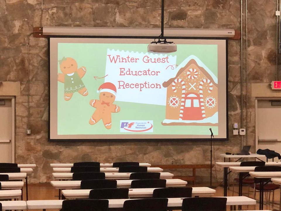 PfISDHR's tweet photo. As the fall semester wraps up, we gathered to honor our guest educators and check in on their experience! Huge thank you to this group for all they do! @pfisd 
#guesteducators #nowhiring #Pforward 
https://t.co/q6v0AGy7oi https://t.co/JbIfi7DuE7