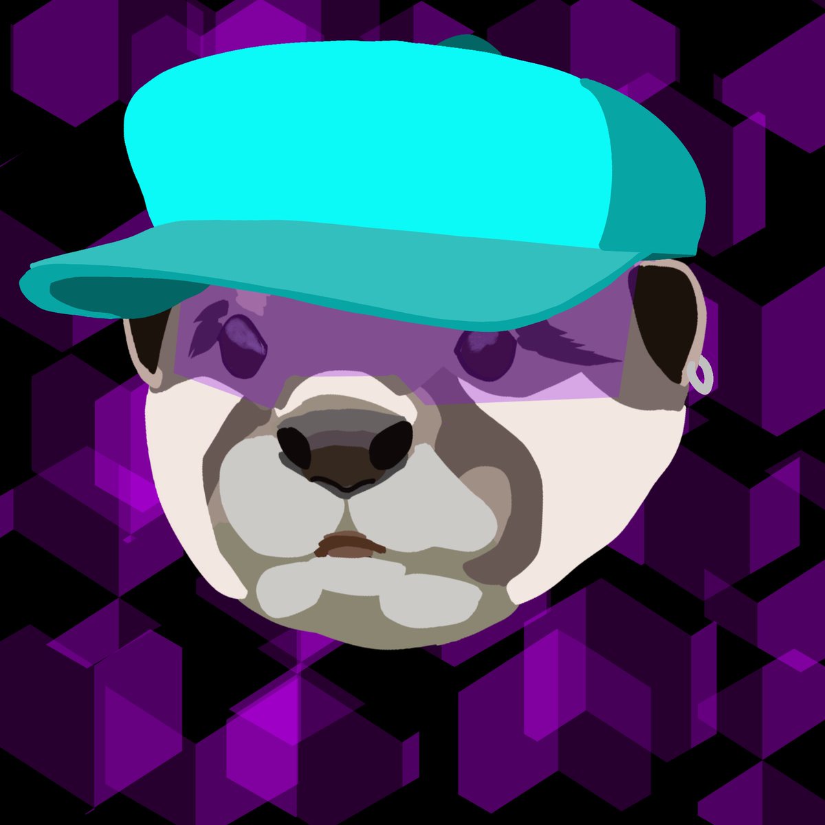 otterly_sg's tweet photo. Otter no.34, wanted to play with some luminous purple and blue #nft https://t.co/aMWbfzl2Av