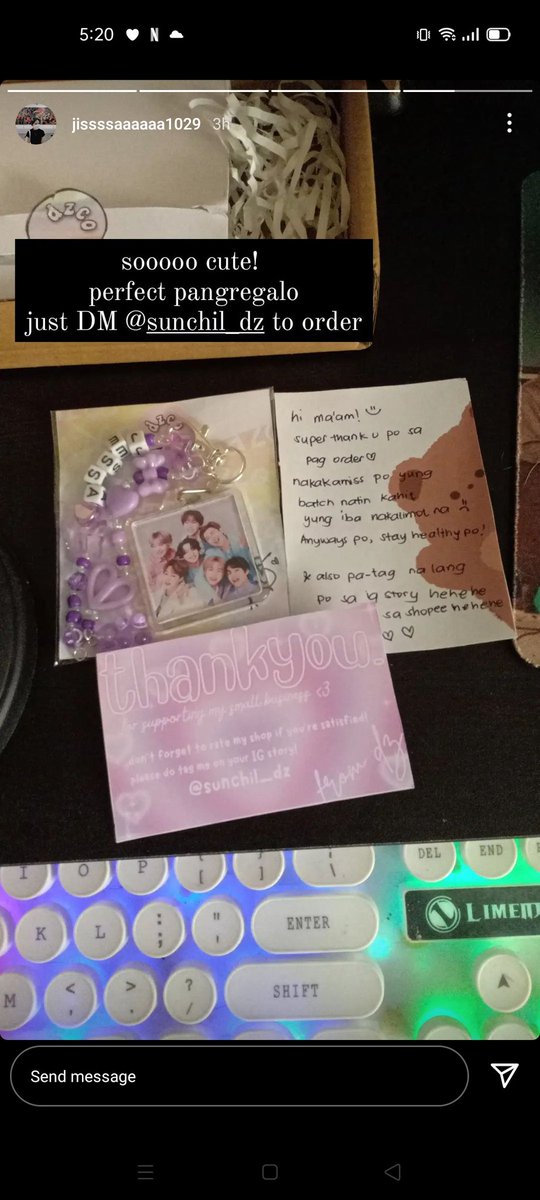 dzco_keychains's tweet photo. another satisfied customer!! made these custom BTS keychain for her๐ thank you!!
#dzcokeychains #BTS https://t.co/XV1EmtqevE