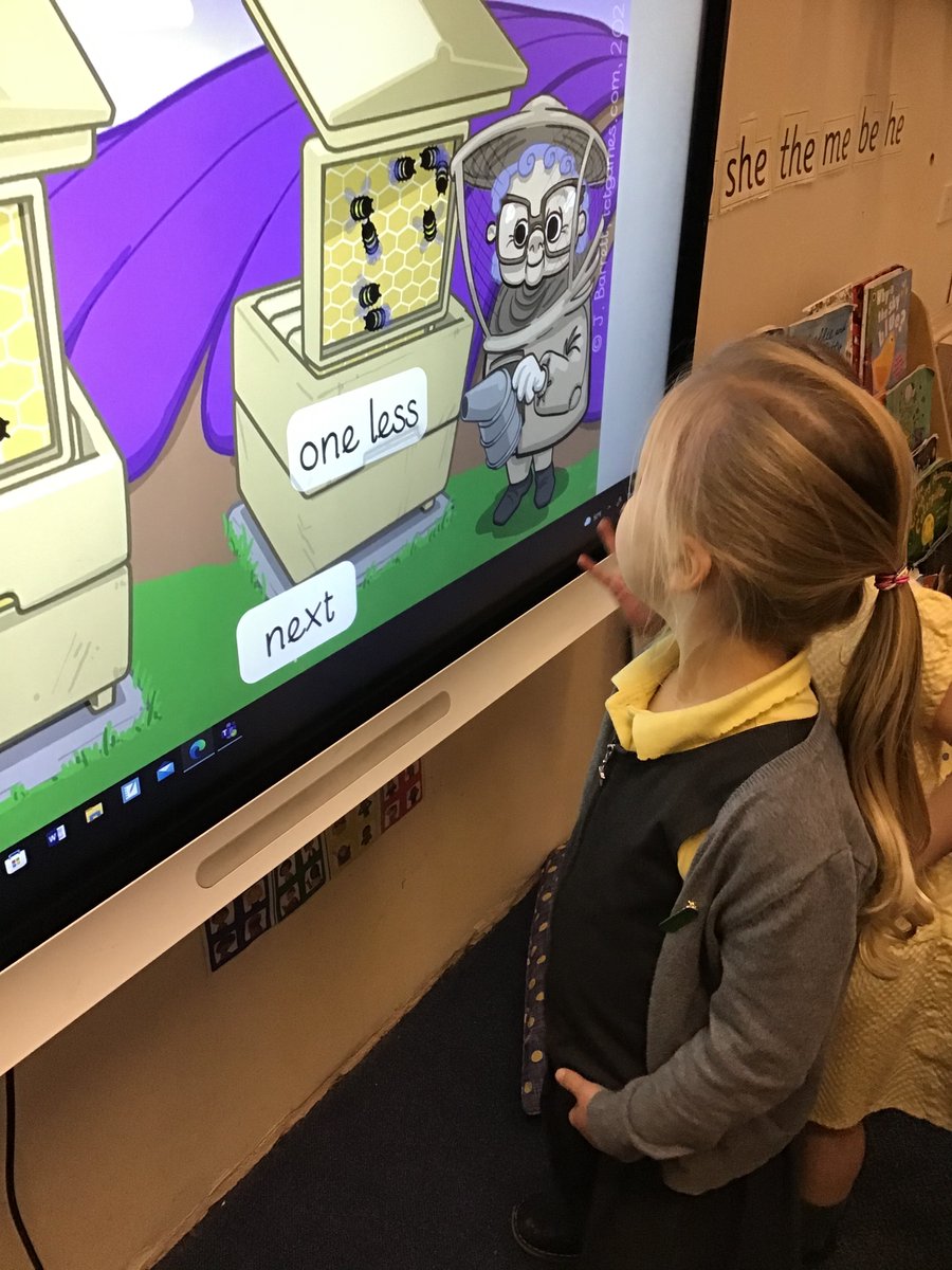 Another day of challenges! Red Class have been learning about 1 more/less today.