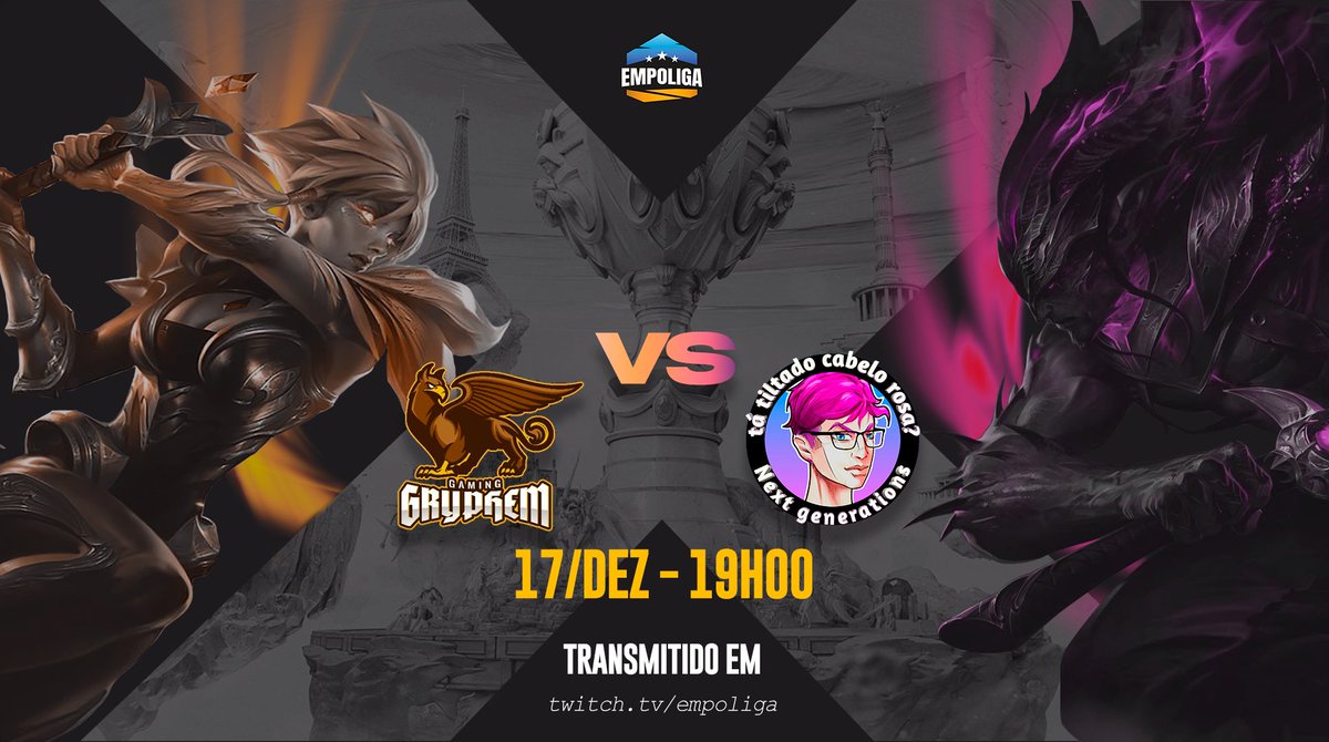 "So keep talking, keep laughing
One day you'll wish you hadn't"

<a href="/gryphemGG/">Gryphem Gaming #FazOPru 🦅</a> vs.<a href="/Tatiltadocabel1/">Tá Tiltado Cabelo Rosa</a> 
19h - 17/dez.
twitch.tv/empoliga

#GGxTTCR #EmpoligaX  #GoGG #GoTTCR

Arte: <a href="/__jynxx/">Jynxx</a>