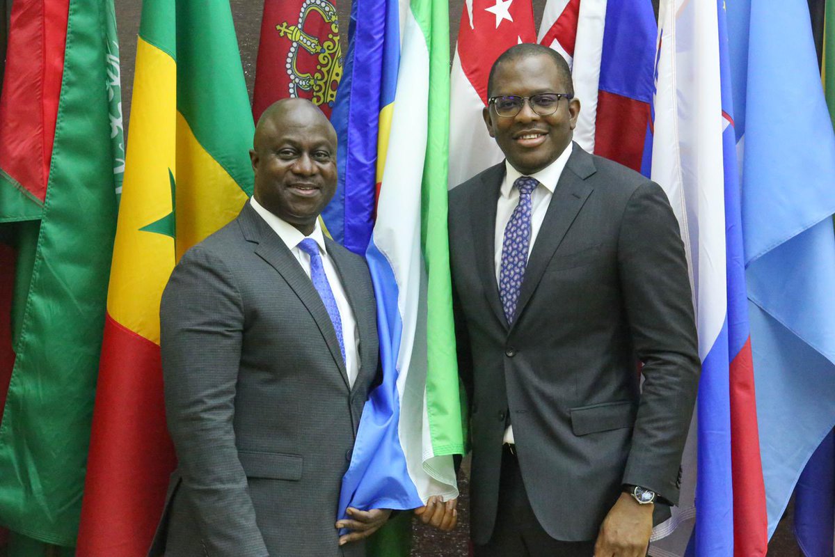 FANDAYTURAY's tweet photo. #SierraLeone joined the other member States of the International Seabed Authority in Kingston @ISBAHQ for the meeting of the Assembly #ISA26, reaffirming commitment to the mandate of the #ISA to protect the marine environment and the Common Heritage of Mankind principle #CHM https://t.co/PKuiSoTRqx