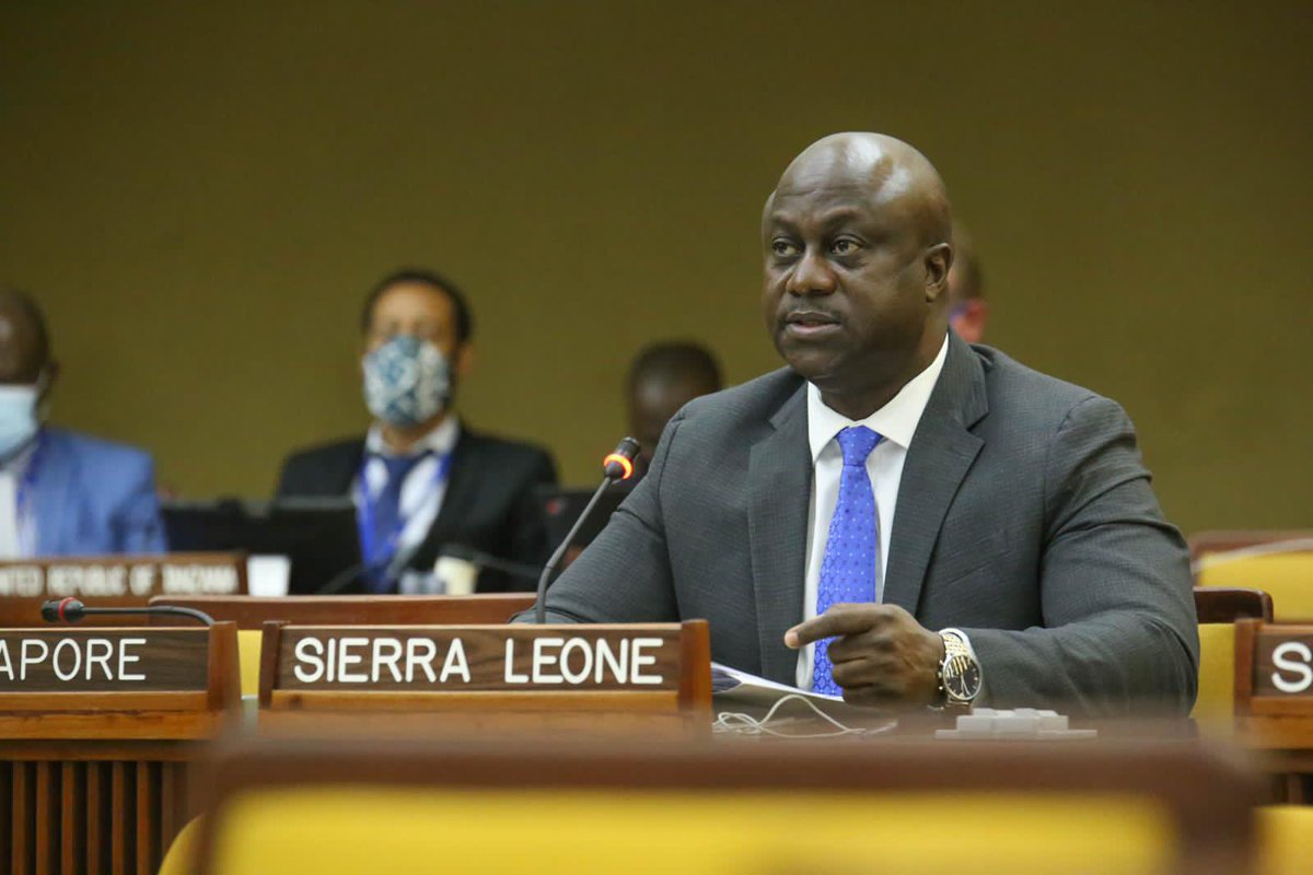 FANDAYTURAY's tweet photo. #SierraLeone joined the other member States of the International Seabed Authority in Kingston @ISBAHQ for the meeting of the Assembly #ISA26, reaffirming commitment to the mandate of the #ISA to protect the marine environment and the Common Heritage of Mankind principle #CHM https://t.co/PKuiSoTRqx