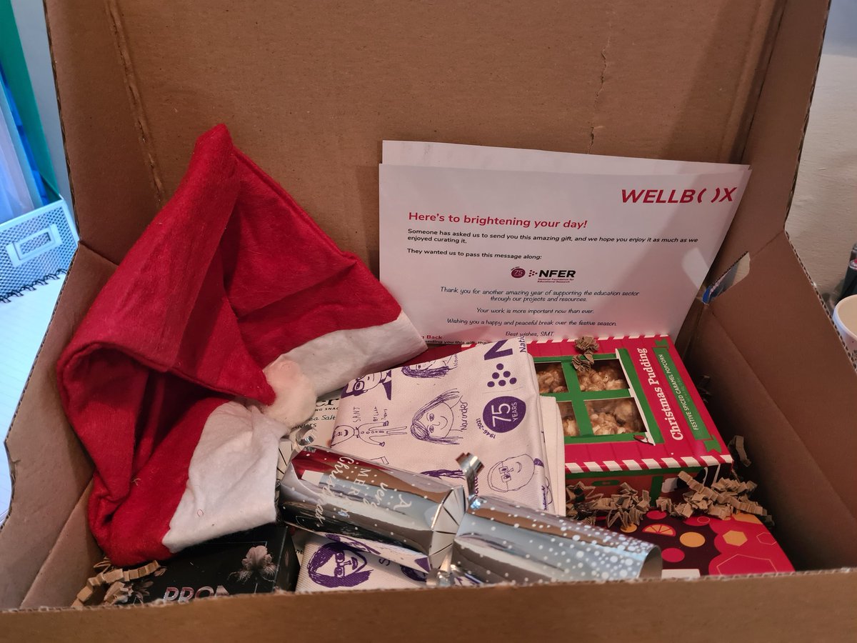 LisaJ_Morrison's tweet photo. Unexpected #wellbox from @TheNFER made my day ❤
Almost 3 months in and loving it! #bestmoveever #jobsatisfaction #makingadifference https://t.co/hGEixsRa5C