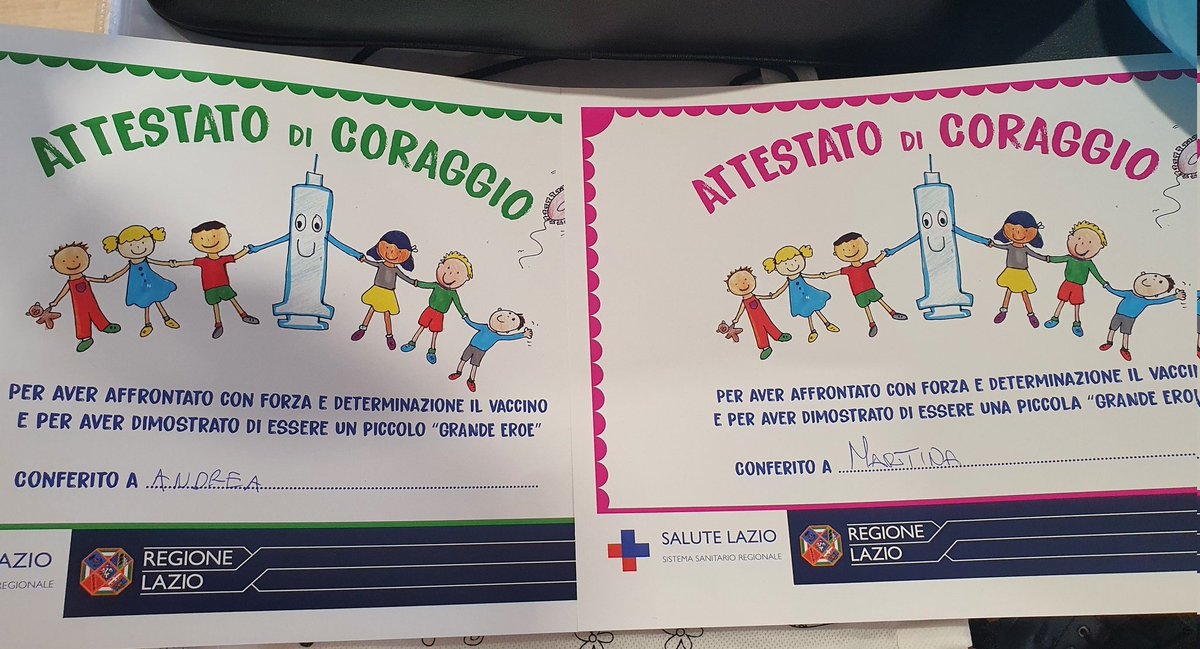 letiziadavoli's tweet photo. Vaccinati anche gli under 11!!! 🥳🥳🥳
Grazie @SaluteLazio #ASLRoma3 🤗💉🦠
#ciaociaocoronavirus
#vaccinatevi https://t.co/LCB0Vmo3ly