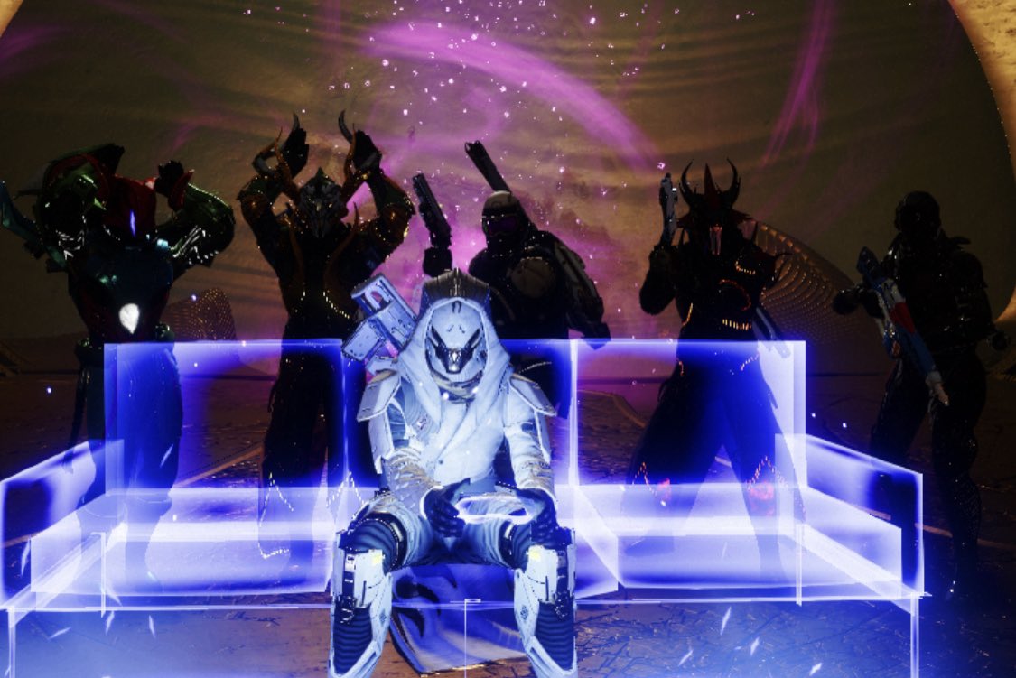 Bungie: you cant just take a screenshot of the gaming sofa emote and expect people to—