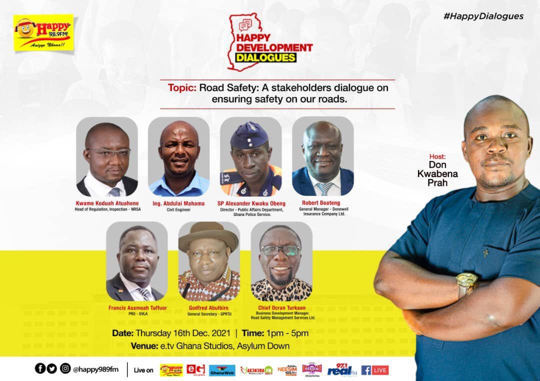 HAPPY989FM's tweet photo. LIVE: *Happy Development Dialogues* with Don Kwabena Prah and the Team. #EpaHoaDaben #HappyDevelopmentDialogues. https://t.co/dmUDbEGqN1