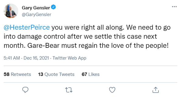 XRP_Productions's tweet photo. WOW! 😵😵😵

He thought he was sending a direct message to Hester Peirce!!!

#XRP #XRPtheStandard #SECvsRipple #SECvsEveryoneButEthereum #GareBearTheDestroyer https://t.co/EHxyJj214n
