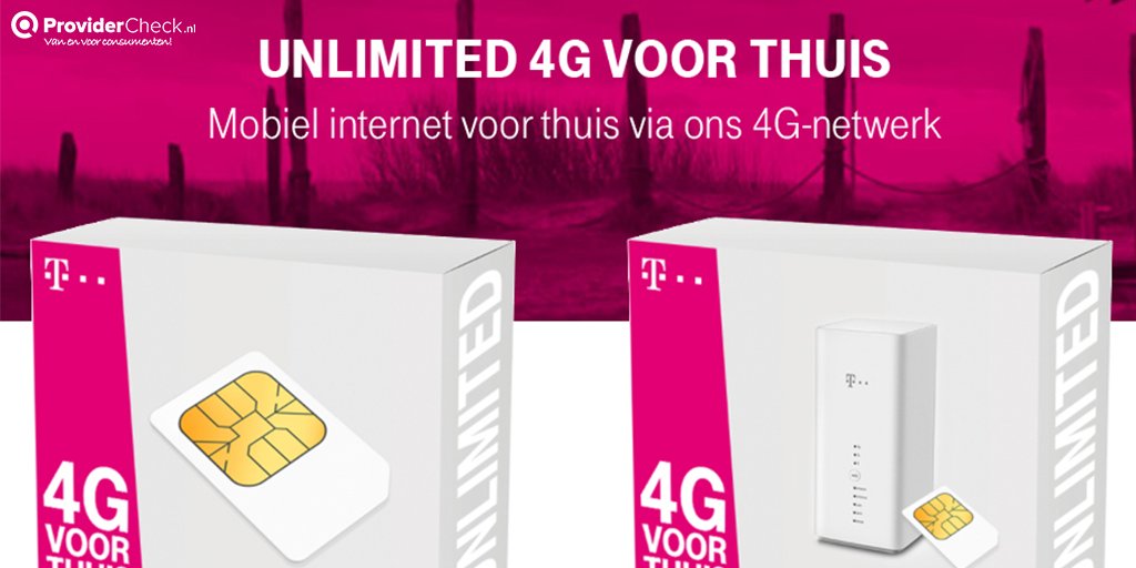 matchmaker Klik Hamburger ProviderCheck.nl on Twitter: "Onbeperkt 4G voor Thuis! 🥳 Je kunt het je  bijna niet meer voorstellen, maar er zijn nog plekken in Nederland waar  bijna geen tot geen internetverbinding is! 😲 T-Mobile