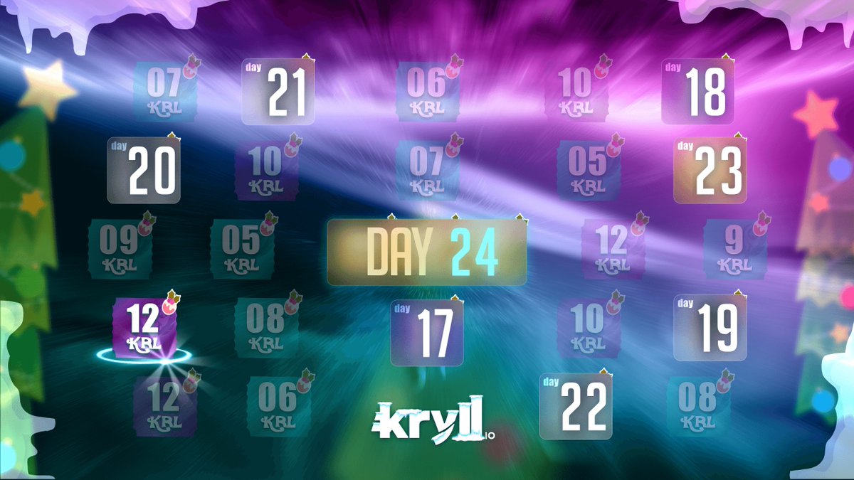kryll_io's tweet image. ❄️ Kryll Advent Calendar: Day 16
12 $KRL to win! 🎁

Complete these steps to enter:
1️⃣ Follow + Retweet this tweet
2️⃣ Tag a friend

⌛️ Draw in 23 hours