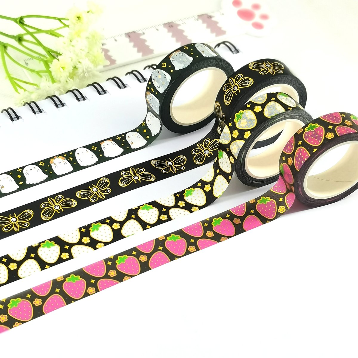 FamilyTapes's tweet photo. Foil washi tapes, MOQ is 50pcs per design. 
https://t.co/sE0ULHrC3Q
#foilwashi #foilwashitape #washitape #washitapes #journal #journaling #stationeryshop #stationery https://t.co/6OsVEk3mil