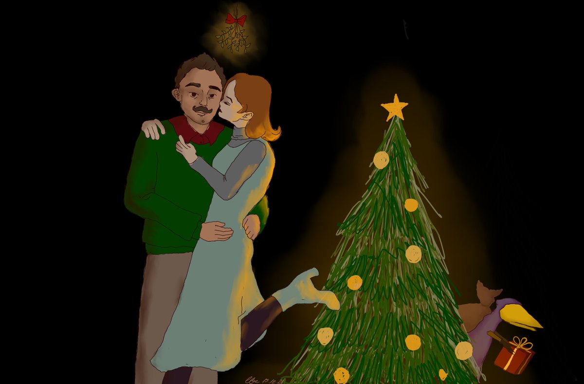 Skrondolniak's tweet photo. my art for #tinyXmas https://t.co/qxL6R0J9O8