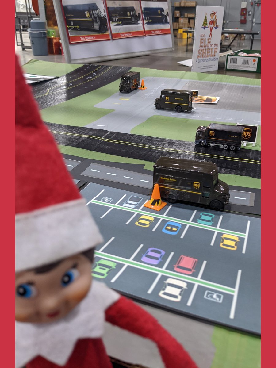 baymeadows_ups's tweet photo. Watch your Tail Swing and park smart! Penny is always watching ๐ #pennypeak #elfonthepkgcarshelf #tailswing https://t.co/i9mWGI1Ppr