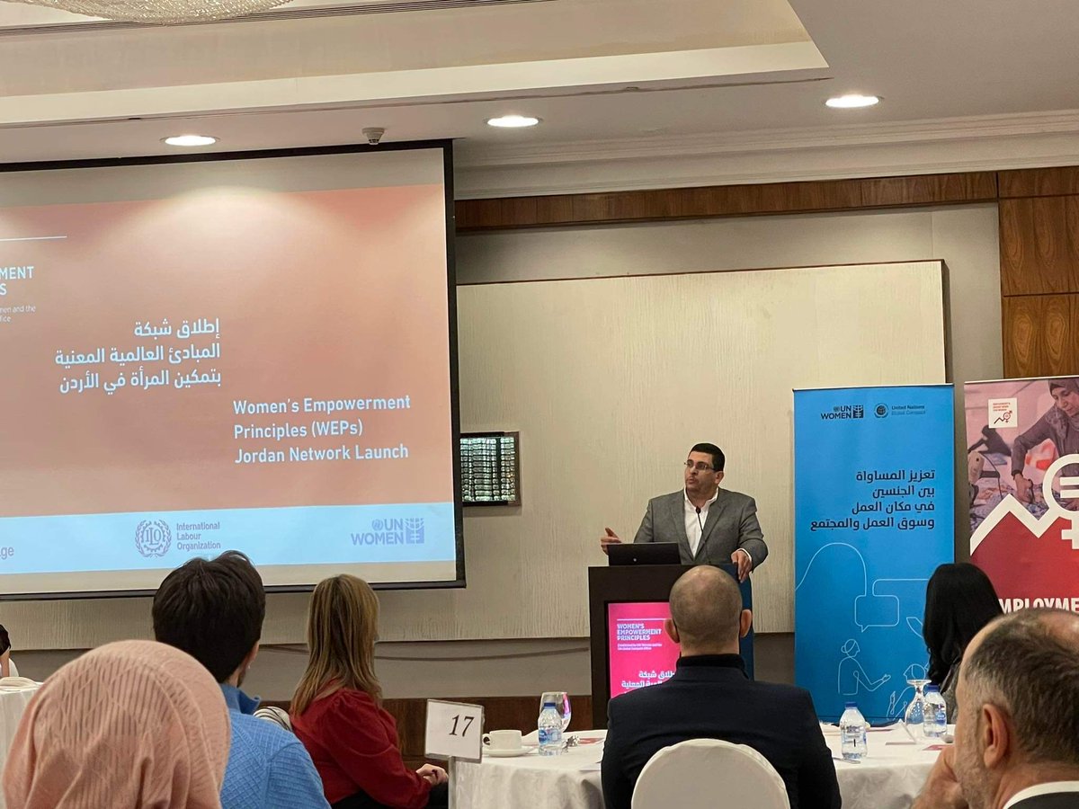 Mr. Samer Madhoun, UNGC Jordan board member representing the local network in WEPs Jordan network launch.
#network #sustainability #women #unglobalcompact #jordan #weps