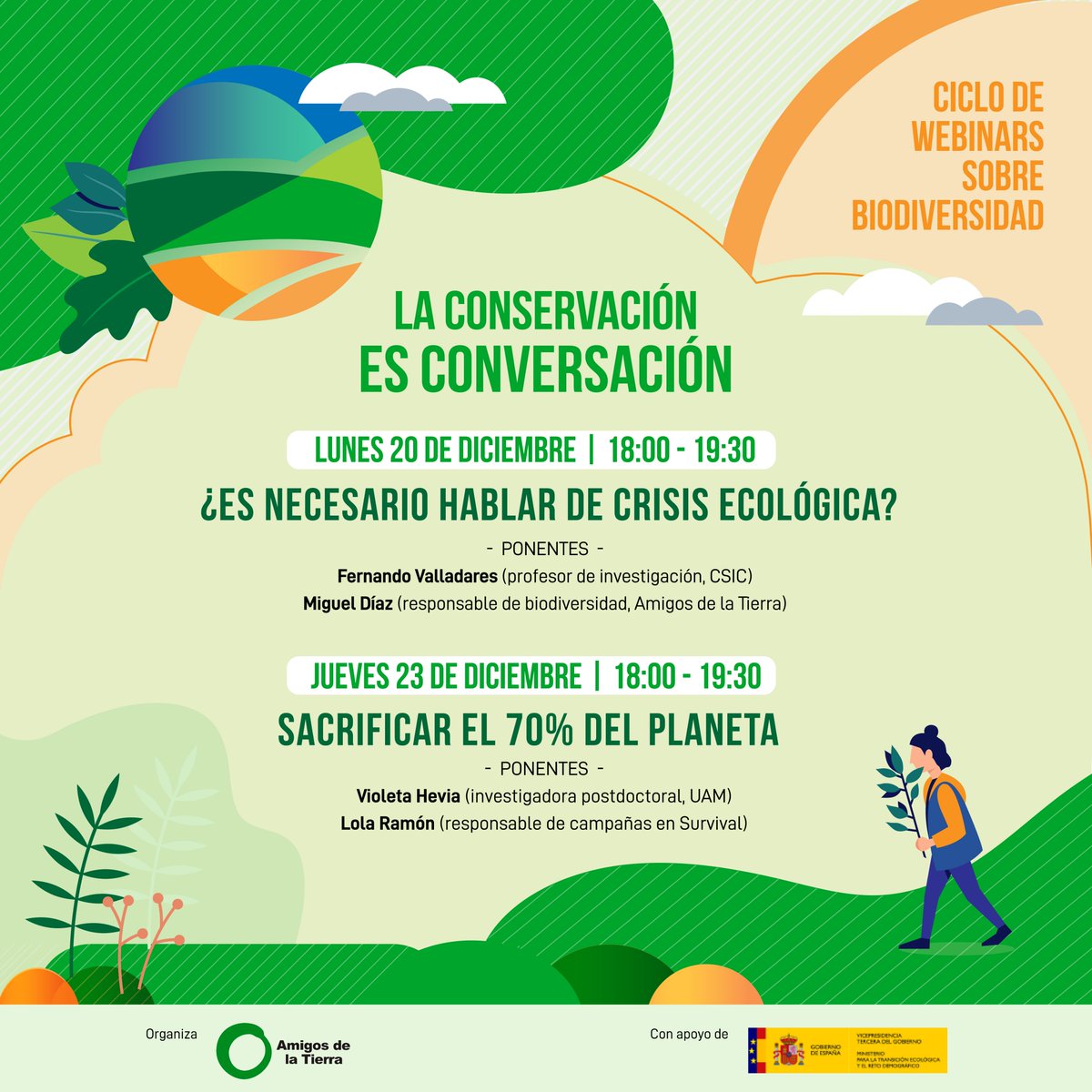 MDiazCarro's tweet photo. Desde @AmigosTierraEsp seguimos trabajando por generar un movimiento que ponga la biodiversidad en el mismo punto que el clima en 2019. Mañana tomaremos las calles, pero hoy nos paramos a reflexionar para construir juntas. ¡No te lo pierdas! https://t.co/jrAsV1qHQ4