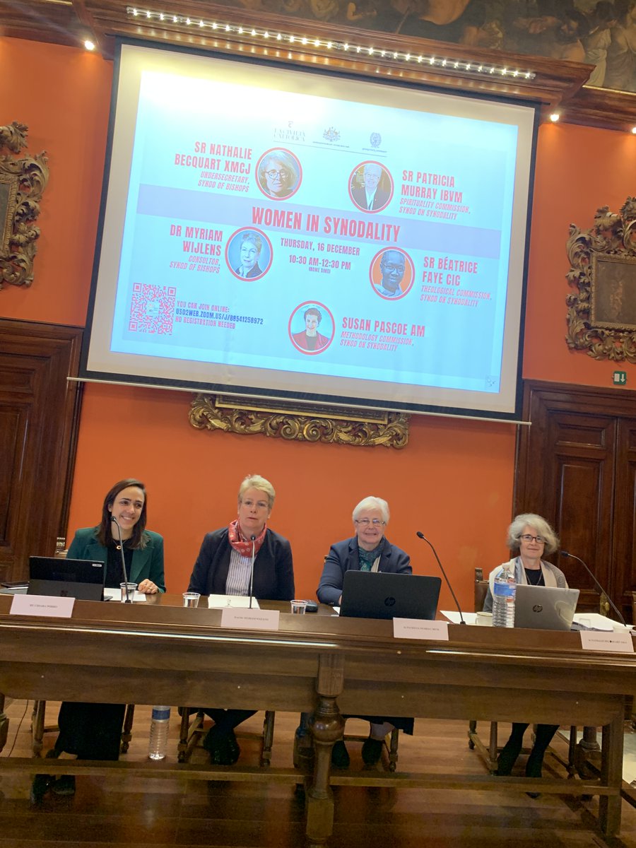 antoniospadaro's tweet photo. Let’s begin! #Women in #Sinodality at La Civiltà Cattolica together with Embassy of Australia to the Holy See and Georgetown University @Synod_va @civcatt @AusAmbHolySee @Georgetown https://t.co/RyAjXeXvpy