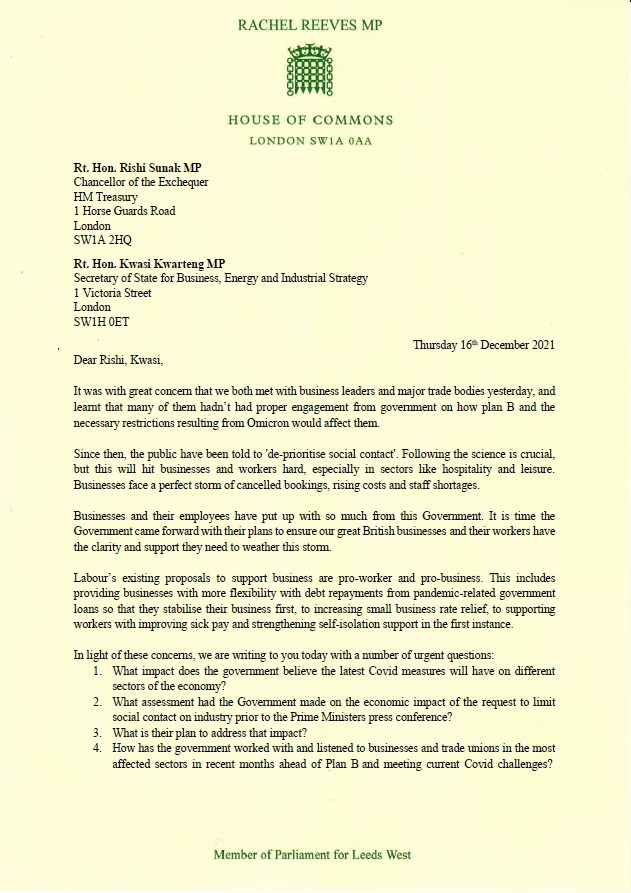 jreynoldsMP's tweet photo. With @RachelReevesMP, we have written to the Govt outlining the urgent need to support businesses facing closure by stealth
It's time they came forward with plans to ensure our great British businesses and their workers have the clarity and support they need to weather this storm https://t.co/oDzm0fiTCe