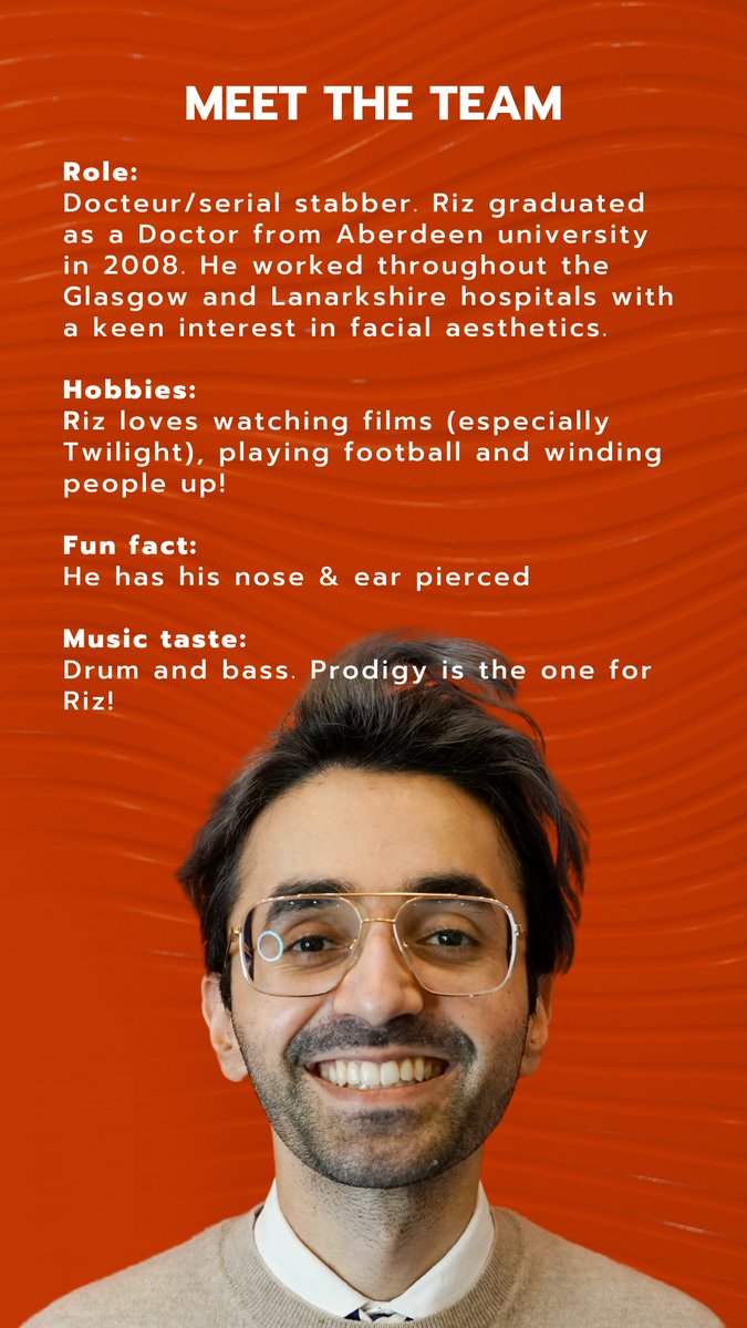 TheWesterwood's tweet photo. MEET THE TEAM! As many of you know, this is our full time comedian/Aesthetic Doctor, Riz! #meettheteam #Westerwoodhealth #Doctor #comedian #Glasgow #Edinburgh https://t.co/DyYMPi0KO2