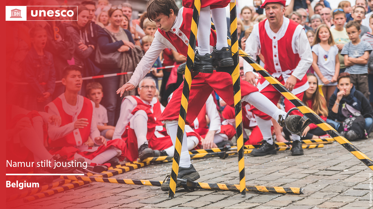🔴 BREAKING

Namur stilt jousting has just been inscribed on the #IntangibleHeritage list.

Congratulations #Belgium 🇧🇪! 👏
 
ℹ️ich.unesco.org/en/RL/01590 #LivingHeritage