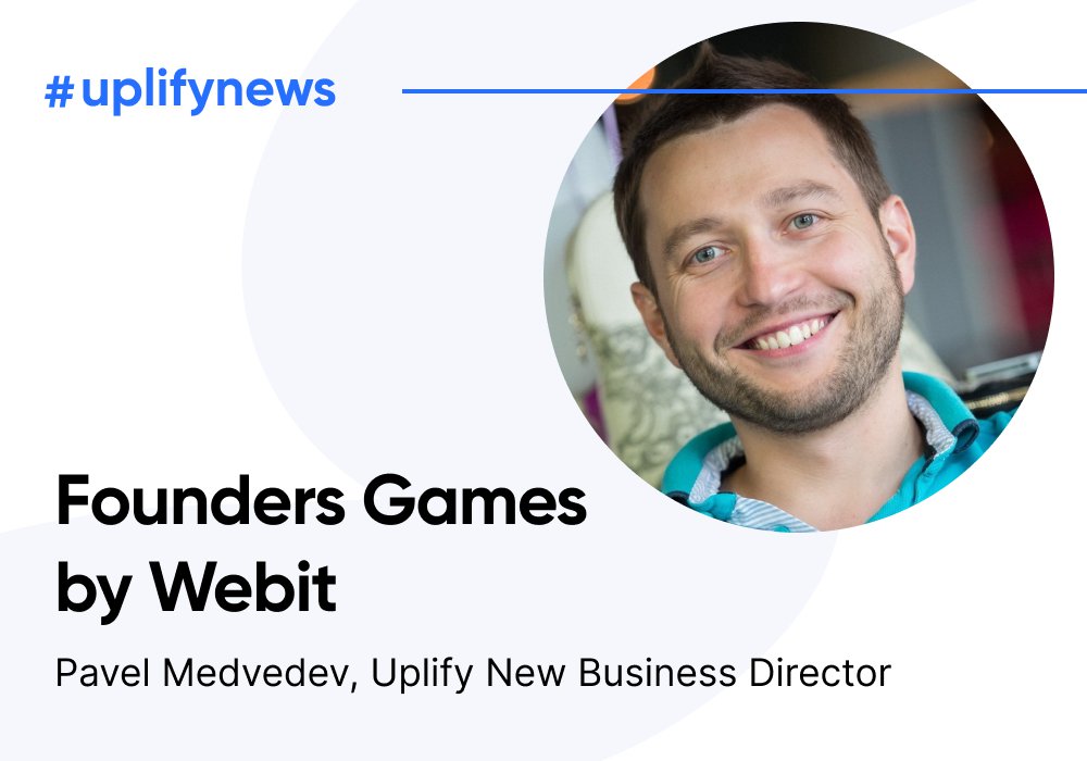 TryUplify's tweet image. Pavel Medvedev, Development Director at Uplify, took part in Founders Games by Webit as part of Global Impact Week webit.org/2021/