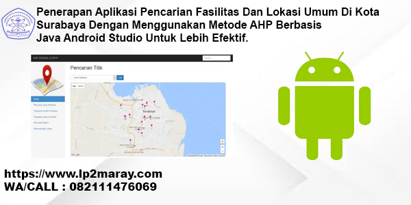 lp2m_aray's tweet photo. "PENERAPAN APLIKASI PENCARIAN FASILITAS DAN LOKASI UMUM DIKOTA SURABAYA DENGAN MENGGUNAKAN METODE AHP BERBASIS JAVA ANDROID STUDIO UNTUK LEBIH EFEKTIF"
Haloo semuaaa..
Kami menerima jasa bimbingan skripsi/tesis/tugas/project, dengan harga mahasiswa loh...
WA 082111476069 https://t.co/UGz1M65rAR