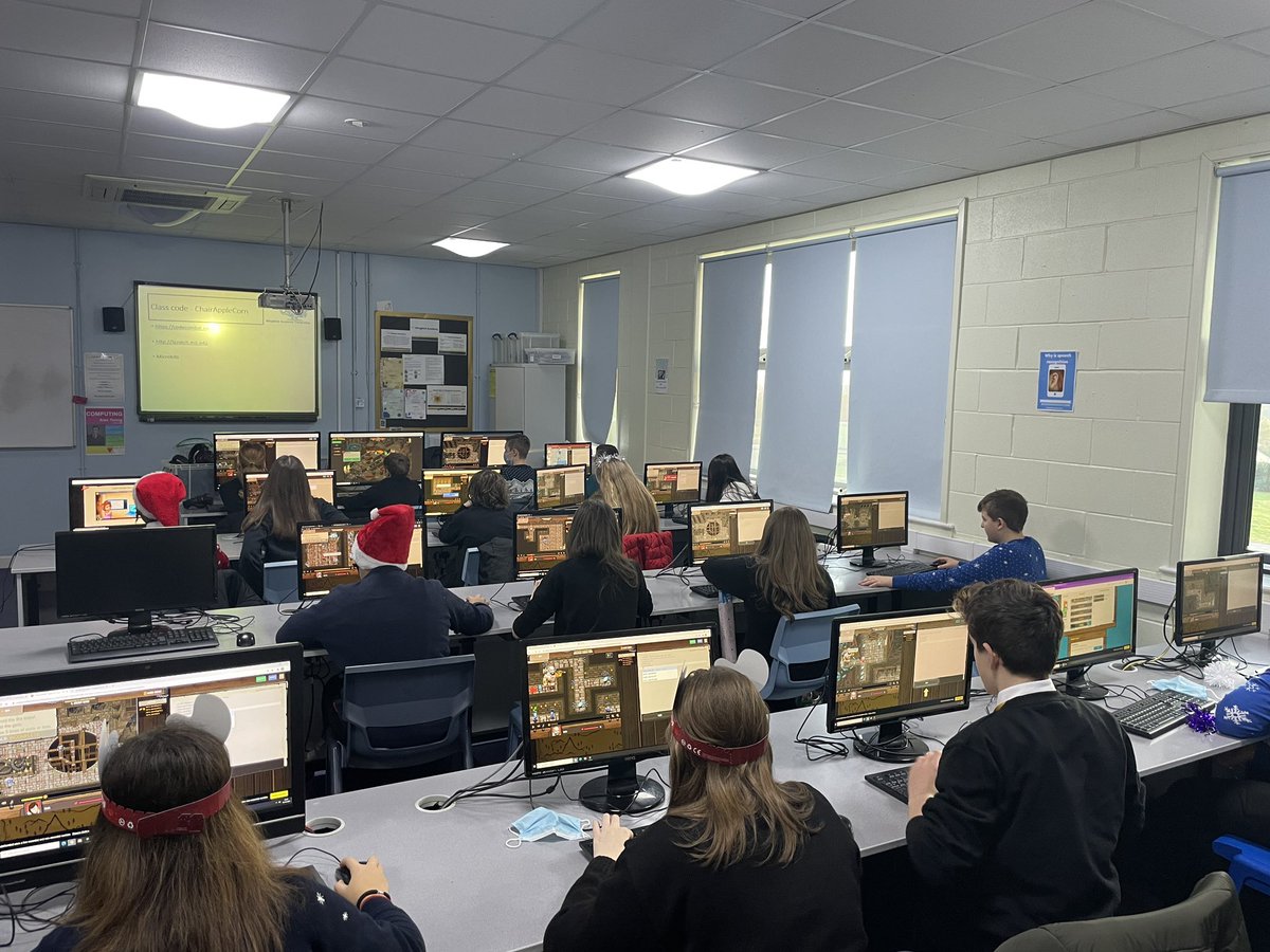 WingfieldICT's tweet photo. The Y8 “clan” are taking part in the Code Combat battle arena… who can write the best battle code strategy to win! Merry Christmas everyone 🎅🏽🎄🥳 https://t.co/VuDwzfZxXR